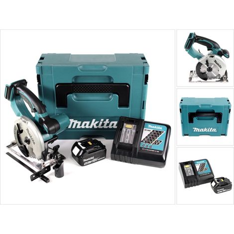 Makita DSS 501 RM1J Sega circolare a batteria 18V 136 mm in valigetta Makpac + 1x Batteria 4,0 Ah + Caricabatterie (1/5)