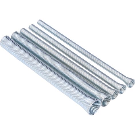 5-teiliges, federbelastetes Rohrbiegeset für Kupfer-, Aluminium- und dünnwandige Stahlrohre – Durchmesser 5/8", 1/2", 3/8", 5/16", 1/4" (1/5)