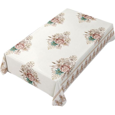 1 Nappe PVC, effet cuir, imperméable, résistante huile, protection bureau, usage quotidien (1/5)