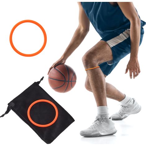 Sangle fine de genou pour basket, attelle rotulienne élastique avec bande de fixation et protection renforcée. (1/5)