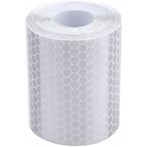 KZQ Reflective Tape, 5cm Wide x 3m Long, Reflectors for Cars, Motorcycles, Trailers, Tractors and Trucks, Safety Warning (White) (1/4)