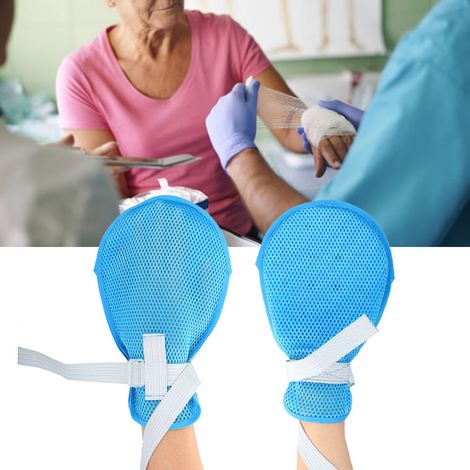 Gant de protection renforcé avec doigts immobilisés, couleur bleue (1/5)