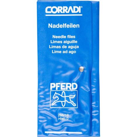 PFERD 12315092 SET de limes à aiguille CORRADI Swiss Hieb 0 dans un sac à roulettes en PVC Longueur (1/4)