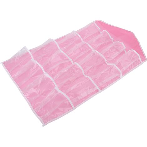 Organisateur mural suspendu pour placard, sac de rangement à suspendre à la porte, étagères suspendues en polyester avec poche pour chambre et salon, rose (1/5)