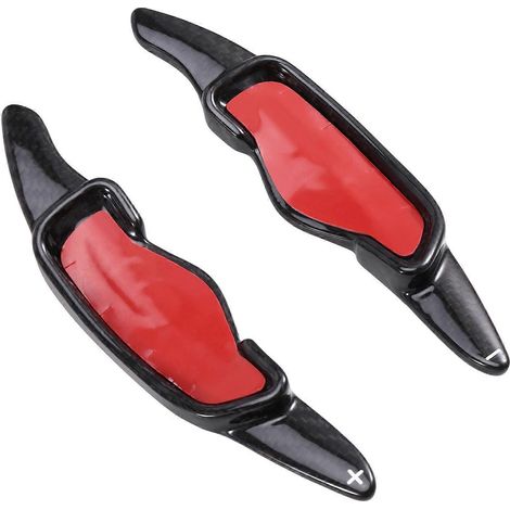 Levas de cambio para volante de fibra de carbono para Hyundai Genesis G70 Sonata 10 2020 2021 2022 Negro (1/5)