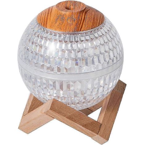 Mini humidificateur portable à brume fraîche avec veilleuse colorée et boule de cristal 2 en 1 pour la maison (1/5)