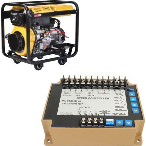 ESD6600VS Drehzahlreglermodul, Drehzahlreglerplatine für 12-24V Gleichstromgeneratoren (1/5)