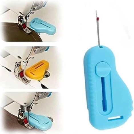 Enfile-aiguille magnétique pour machine à coudre, guide de couture magnétique 2 en 1, accessoire de couture avec échelle de précision et découseur, pour une couture précise et le quilting à domicile. (1/5)