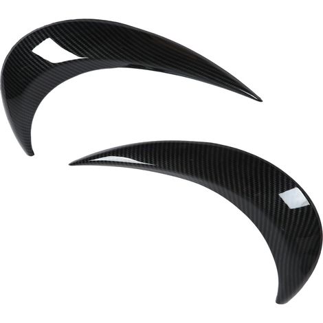2 pare-chocs antibrouillard clignotants gauche droite carbone design aérodynamique protection auto (1/5)