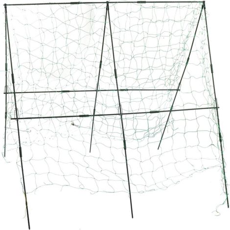 Crezuo 1,8 x 2,7 m Abnehmbares Rankgitter-Set für Kletterpflanzen, ideale Stütze für Gartenpflanzen und Gemüse