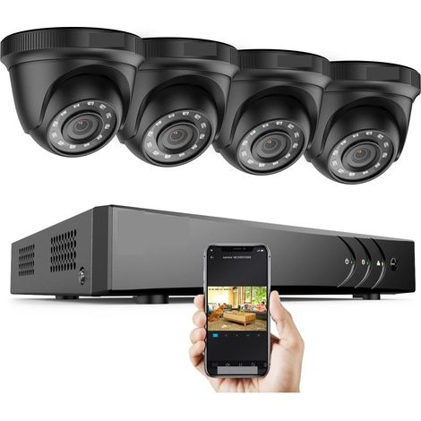 Système de caméra de sécurité à domicile 8CH 1080P FHD système de vidéosurveillance H.265 + 5in1 5MP Lite enregistreur 1080P extérieur étanche caméra de sécurité Kits de vidéosurveillance ( Size : Non (1/5)