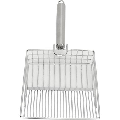 Pelle à litière pour chat en métal, élargie et efficace, pour bac à litière. (1/5)