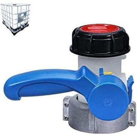BUNTHAUS Adaptateur IBC universel, adaptateur de vanne d’arrêt IBC, vanne de vidange universelle IBC, adaptateur de vanne papillon, adapté aux réservoirs d’eau de pluie, citernes d’eau de pluie et cit