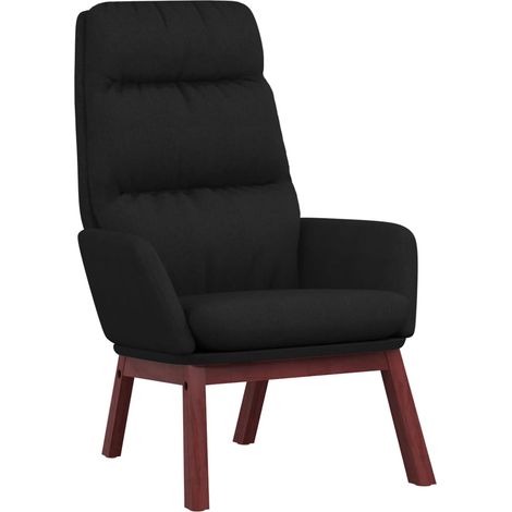 Chaise de salon，Chaise de relaxation Noir Tissu CFW62810 (1/5)