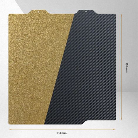 PEI texturé & PET lisse (motif en fibre de carbone) Plaque de lit chaud Lit d'impression flexible compatible avec Bambu Lab A1 mini