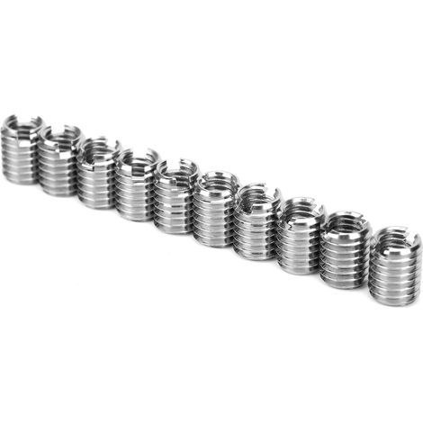 10 inserts filetés, outil de réparation d'écrous réducteurs à filetage grossier, fixation mâle/femelle (1/5)