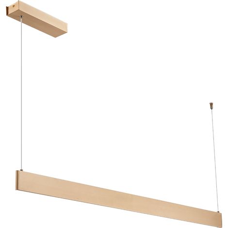 Lámpara colgante moderna dorada, oblonga, LED de color variable 36W LINEA Milagro (1/5)