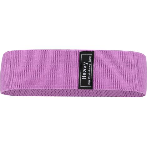 Widerstandsband-Set für Yoga und Hüfttraining, tragbares Gummiband für Fitness, für Frauen, für Kniebeugen und Krafttraining, lila (1/5)