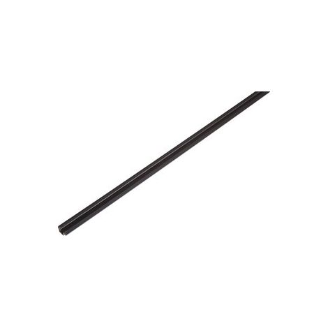 Hettich – Rail de porte coulissante 4ml – Charge max 30kg – Pour portes jusqu'à 1500mm – Finition noire – Montage rentrant ou mixte