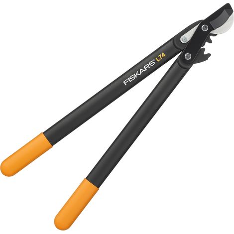 Fiskars Troncarami con Lame Bypass per Legno Verde, Sistema a Ingranaggi PowerGear, Rivestimento Antiaderente, Diametro Taglio: 3,8 cm, Acciaio Temprato, Lunghezza: 55 cm, Nero/Arancione, L74, 1000582 (1/5)