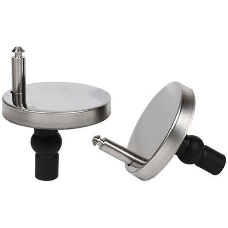 2 PCS Charnière Kit de Vis en Acier Inox et Caouchouc Pièces de Rechange pour Fixation de Rondelle Cache Abattante de Cuvette WC Toilettes，argent，Lilaris, Ensoleillé (1/5)