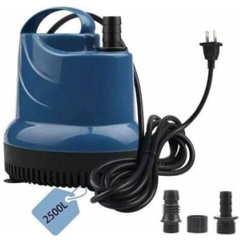 VURAHOME – Tauchpumpe – Mini, 2500 l/h, 40 W, 230 V, 2,3 m Förderhöhe, Keller/Haus/Garten – Pumpenetikett (1/5)
