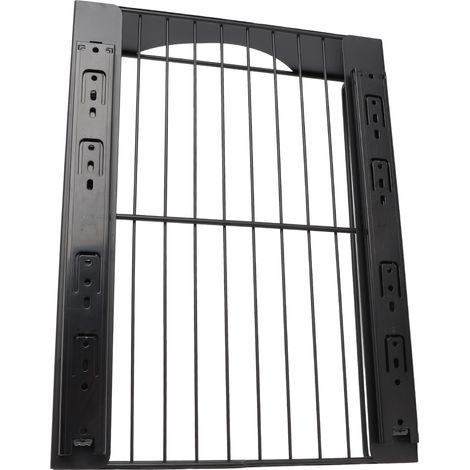 Tiroir coulissant de rangement sous meuble en acier carbone, extraction silencieuse et fluide, étagère pour garde-manger salle de bain penderie noir L 302x401x115mm (1/5)