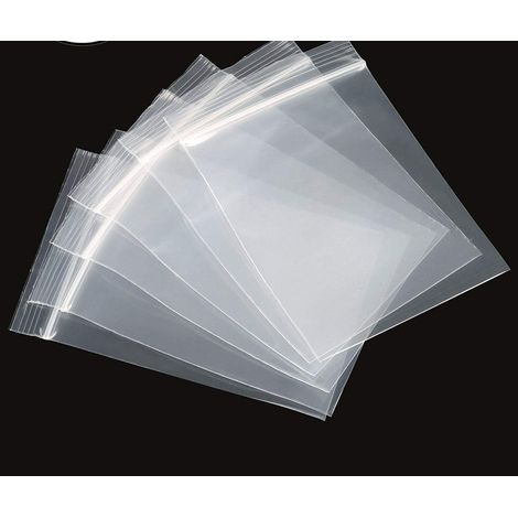 6" x 9" // 1000 Pcs Zip Seal Bags Clear Plastic Zip Lock Food & Freezer Grip Self Seal (1/5)