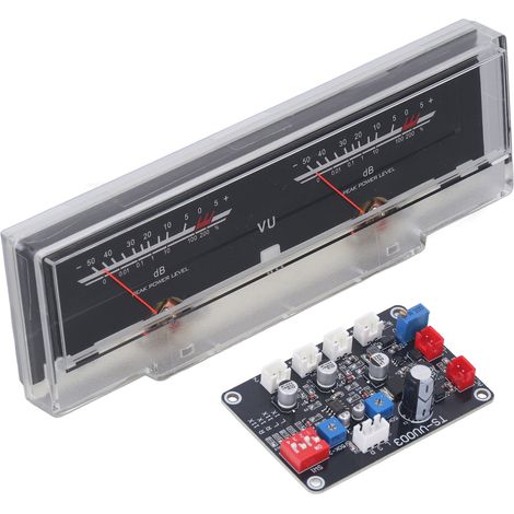 VU-mètre Portable à LED Blanche Haute Précision, Facile à Utiliser avec Carte Pilote, en ABS Résistant pour DIY Maison et Voiture