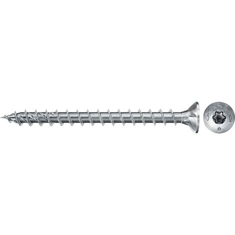 Fischer 670006 Power-Fast II Spanplattenschraube 3 mm 20 mm T-Profil Stahl galvanisch verzinkt 20