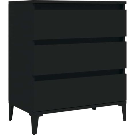 vidaXL Sideboard Black 60x35x70 cm Engineered Wood (1/5)