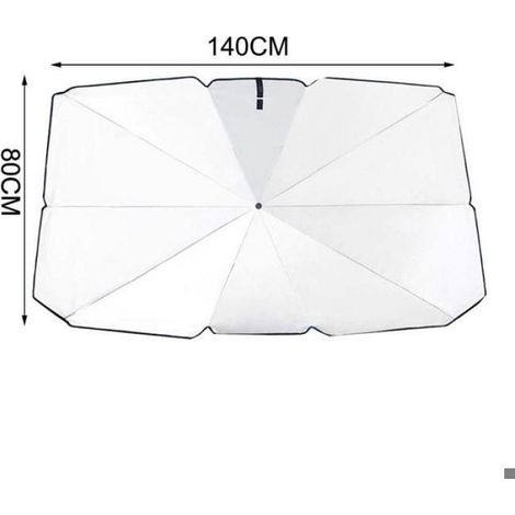 Pare-soleil de voiture Type parapluie d'été protection avant automobile 2 modèles au choix B (1/4)