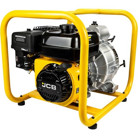 JCB Schmutzwasserpumpe Benzin JCB-WP80TP24 7,5 PS 224 ccm 4-Takt OHV-Motor 1000 l/min Förderleistung Feststoffe bis 25 mm 3 Zoll 80 mm Profi-Motorpumpe (1/5)
