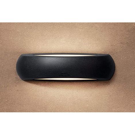 Applique Plaffonier Murale Extérieur Interieur Noir IP66 Culot Ampoule E27 LED 6W 2700K Blanc Chaud Fournie