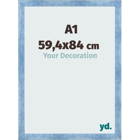 yd. - Cadre photo A1 59.4x84 - Bleu Brillant Patine - MDF - Pisa (1/5)