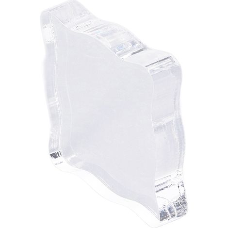 Manche de tampon en acrylique incurvé, outil de tamponnage DIY, tampon en caoutchouc transparent TL005