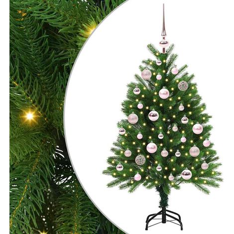 Árbol de Navidad con 150 LED con soporte Verde 120 cm PE vidaXL