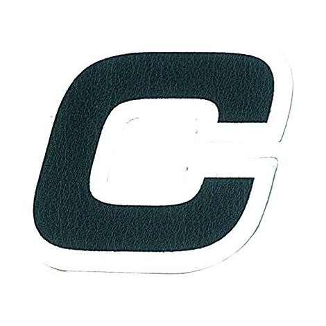 Adesivo Lettera C, Nero (1/5)