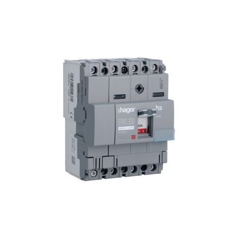 Disj.x160 4P 40kA 63A mag fixe - APPAREILLAGE DE TETE HAGER HNA064M (1/2)