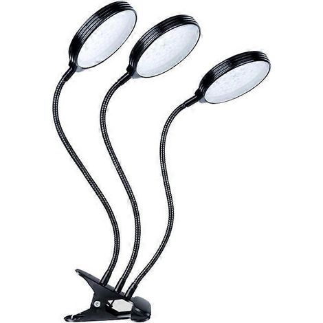 Lampe de croissance LED à spectre complet pour plantes en croissance et floraison, double tête, port USB (1/5)