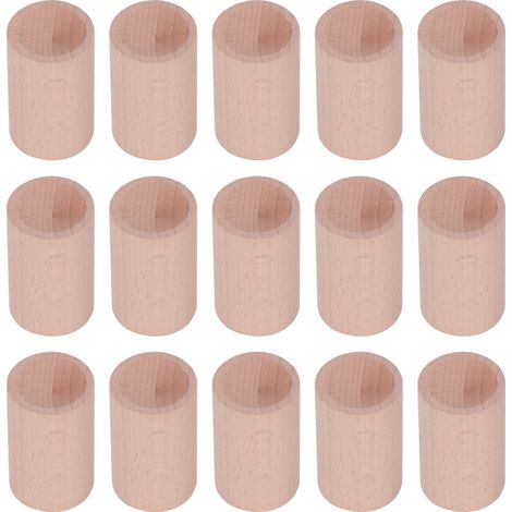 15 pièces diffuseurs d'huiles essentielles en bois de hêtre, forme cylindrique, pour aromathérapie intérieure (1/5)