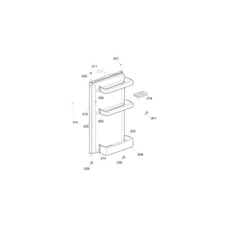 Guarnizione della porta (codice 252) - Frigorifero, congelatore - BEKO - 353502