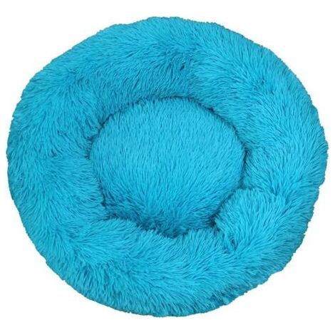 Lit pour Chat, Coussin Moelleux, Doux Lavable pour Chats Chiens (Bleu, 60 cm), Ensoleillé (1/5)