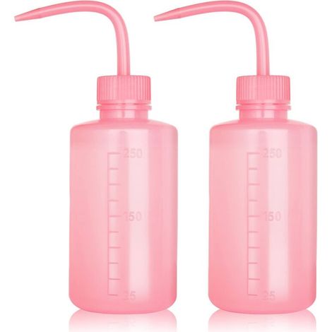 Presse-flacon pour gel hydroalcoolique, 2 lots de flacons pulvérisateurs de 250 ml pour l'arrosage des plantes grasses (rose)