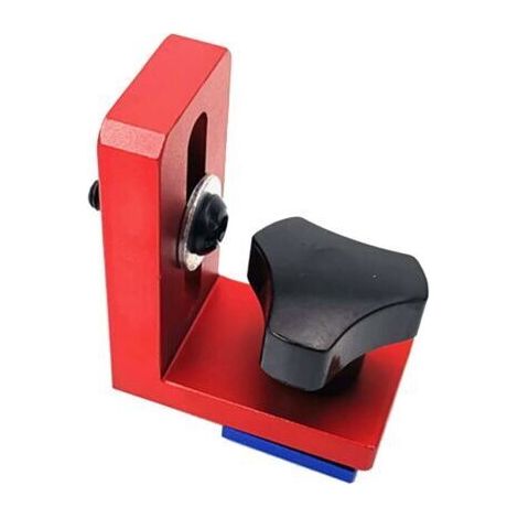 Fixation T-Slot Mitre Track Stop, 30 Type Mitre Track Stop Block, Rail de Travail du Bois Goulotte Connecteur, Locator Supports, pour le Fraisage du Bois (A)