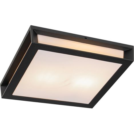 Moderne Außenwandleuchte schwarz 2-Licht IP44 - Jeffrey