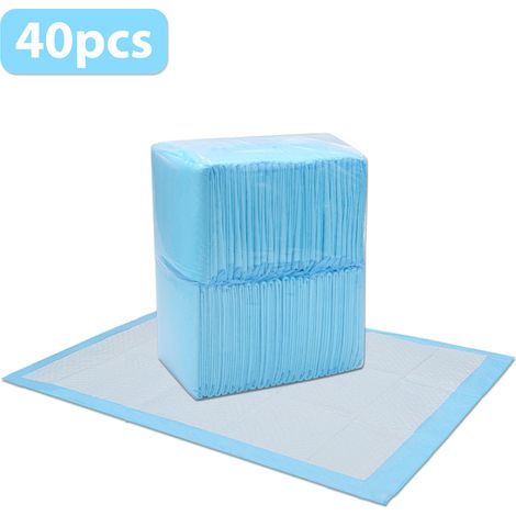 Wolketon 40X Welpenunterlage 60X60cm Hunde-Pads Training Pads saugstark Welpentoilett Katzen Hundeklo