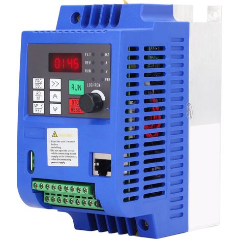 Variateur de fréquence monophasé 220V AC entrée triphasé 0‑220V AC sortie 1.5KW VFD (1/5)