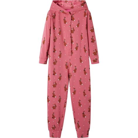 Teenpull – Kinder-Strampler mit Kapuze Altrosa 104 (1/5)