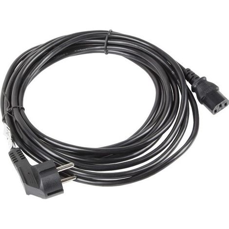 Câble d'alimentation CEE 7/7 - IEC 320 C13 10 m VDE Noir (1/4)